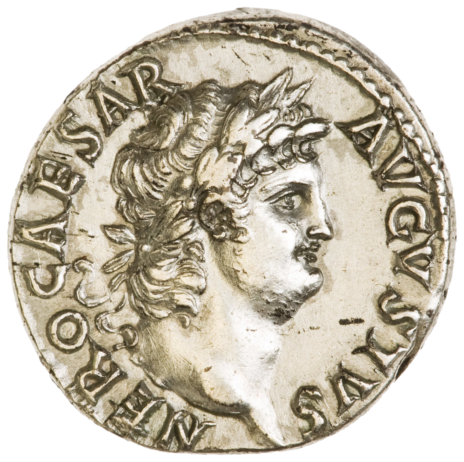 Silver Denarius of Nero, Rome, AD 64 - AD 65 